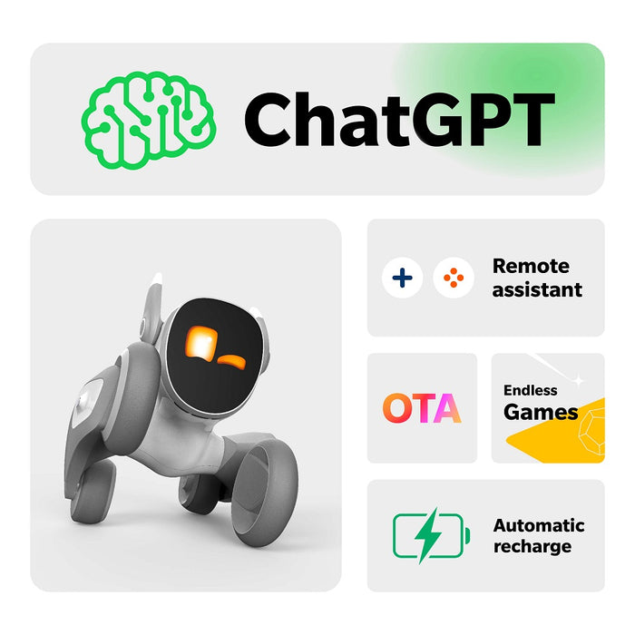 Loona Premium Pametni Robot, AI PETBOT s Stanicom za Punjenje, KEYi Tech