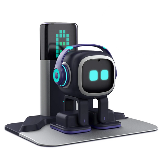 EMO Go Home Robot, AI kućni ljubimac za radnu površinu s punjačem, Living.AI